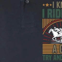 I Know I Ride Like A Girl Try And Keep Up Softstyle Adult Sport Polo