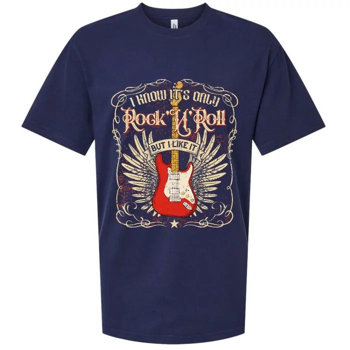 I Know ItS Only RockNRoll But I Like It Rock Music Fan Sueded Cloud Jersey T-Shirt