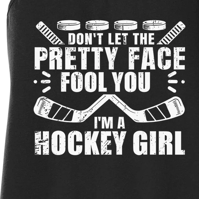 I Know I Play Like A  Field Hockey Player Hockey Fan Women's Racerback Tank