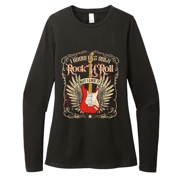 I Know ItS Only RockNRoll But I Like It Rock Music Fan Womens CVC Long Sleeve Shirt