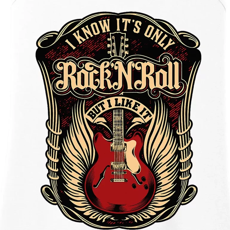 I Know ItS Only Rock And Roll Ladies Essential Tank