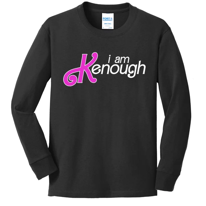 Im Ken I Am Kenough Funny Enough Movie Meme Kids Long Sleeve Shirt