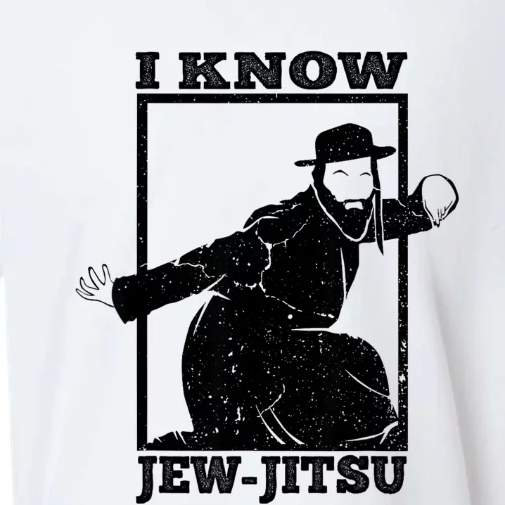 I Know Jew Jitsu Funny Jiu Jitsu Pun Jewish Martial Art Sueded Cloud Jersey T-Shirt