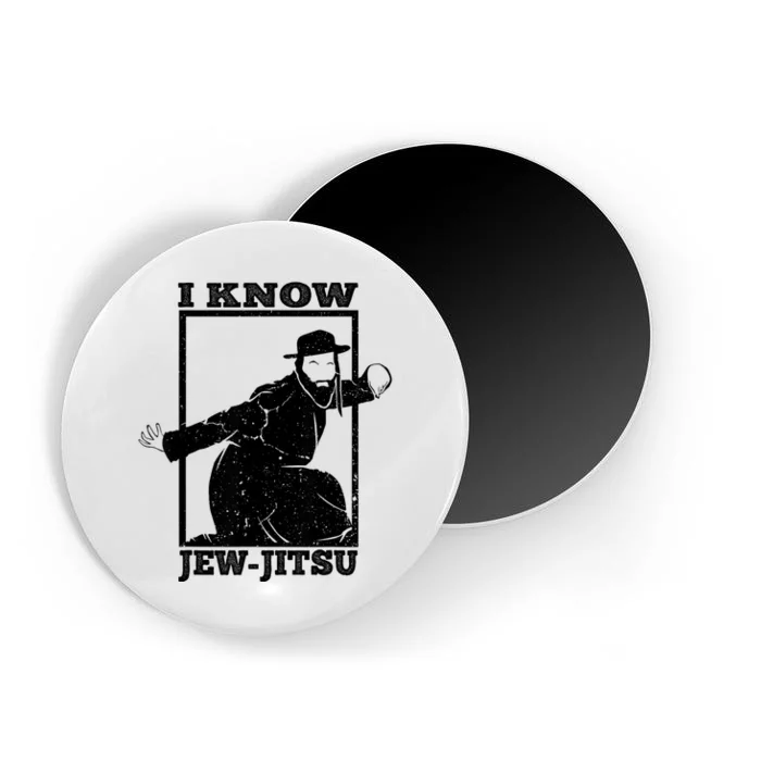 I Know Jew Jitsu Funny Jiu Jitsu Pun Jewish Martial Art Magnet