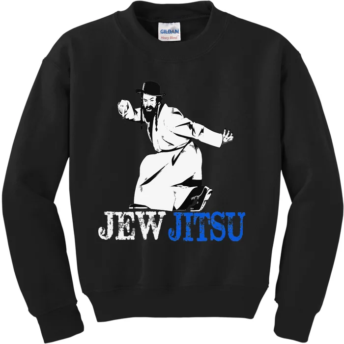 I Know JewJitsu Rabbi Horah Dance Jiu Jitsu Jewish Kids Sweatshirt