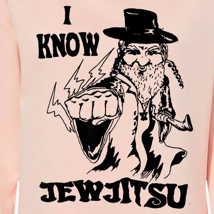 I Know Jew Jitsu Funny Gift Jews Rabbi Womens California Wash Sweatshirt