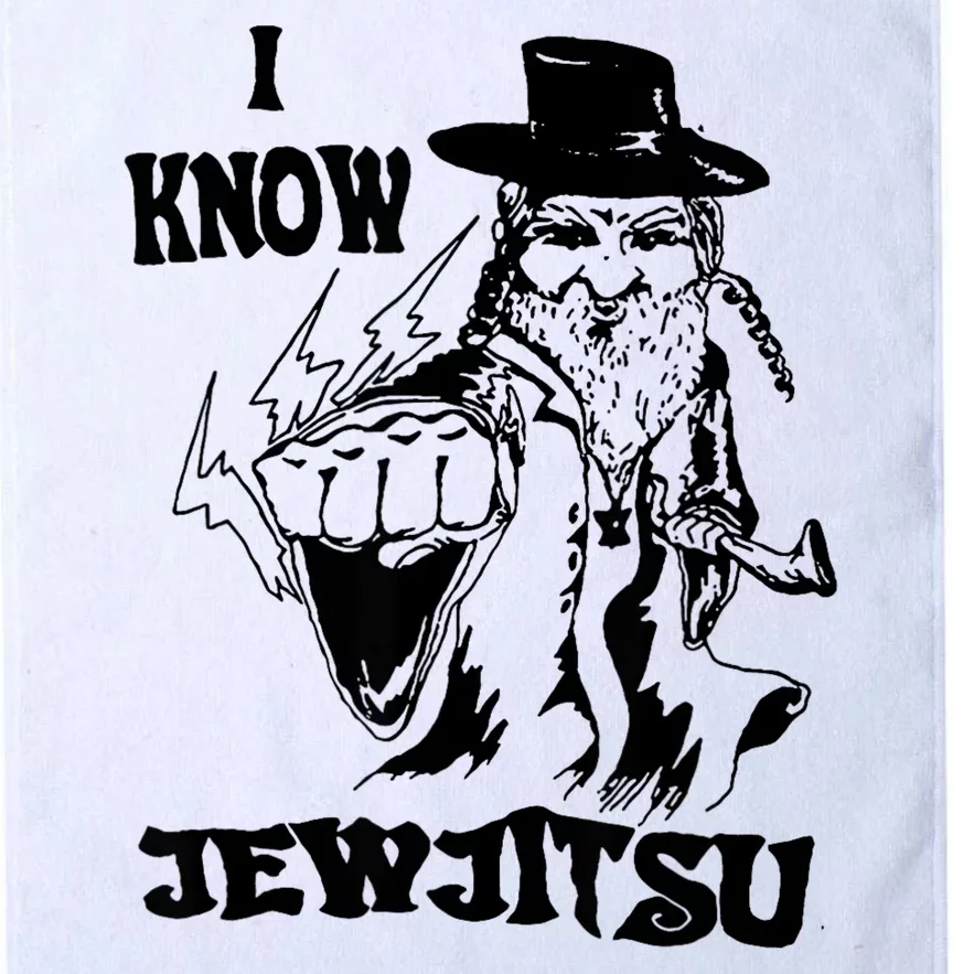 I Know Jew Jitsu Funny Gift Jews Rabbi Platinum Collection Golf Towel