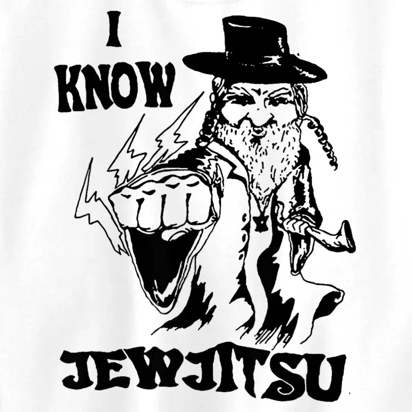 I Know Jew Jitsu Funny Gift Jews Rabbi Kids Sweatshirt