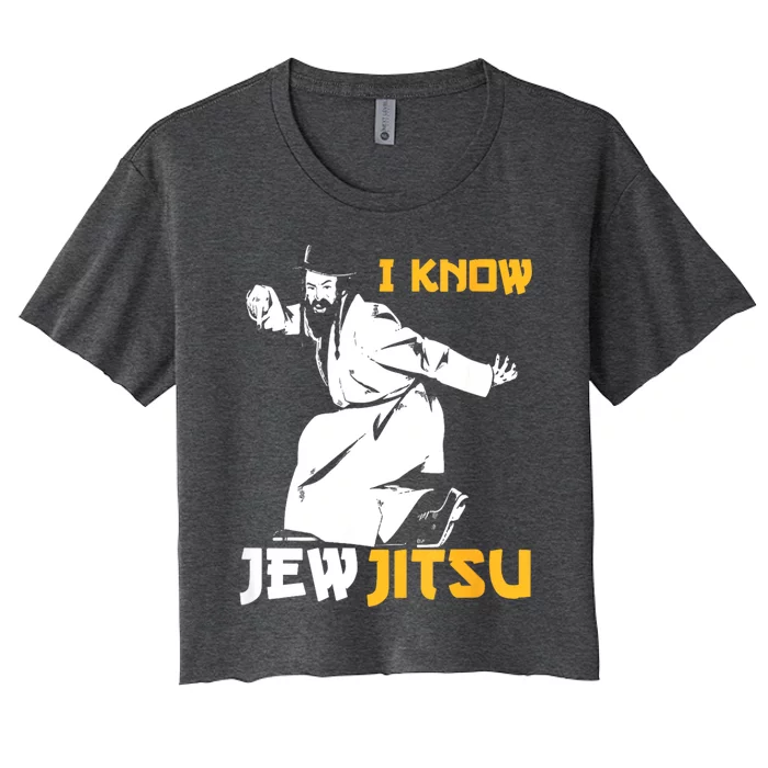 I Know Jew Jitsu Women's Crop Top Tee