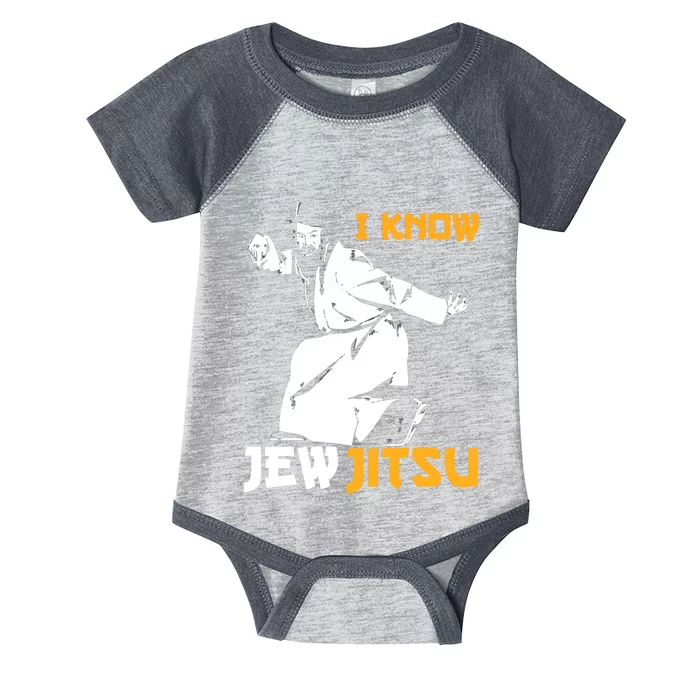 I Know Jew Jitsu Infant Baby Jersey Bodysuit