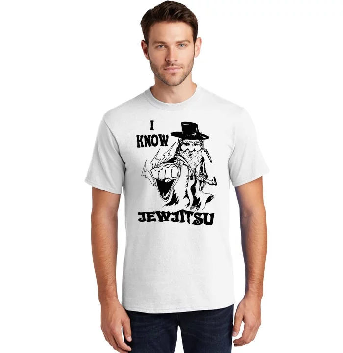 I Know JewJitsu Rabbi Horah Dance Jiu Jitsu Jewish Tall T-Shirt