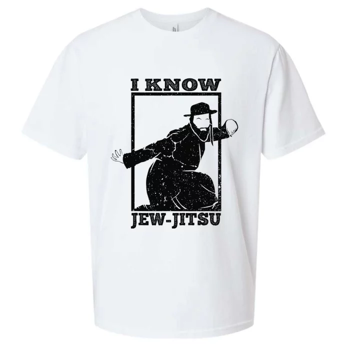 I Know Jew Jitsu Funny Jiu Jitsu Pun Jewish Martial Art Sueded Cloud Jersey T-Shirt