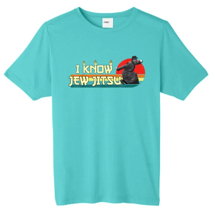 I Know Jew Jitsu Funny Vintage Retro Martial Arts ChromaSoft Performance T-Shirt