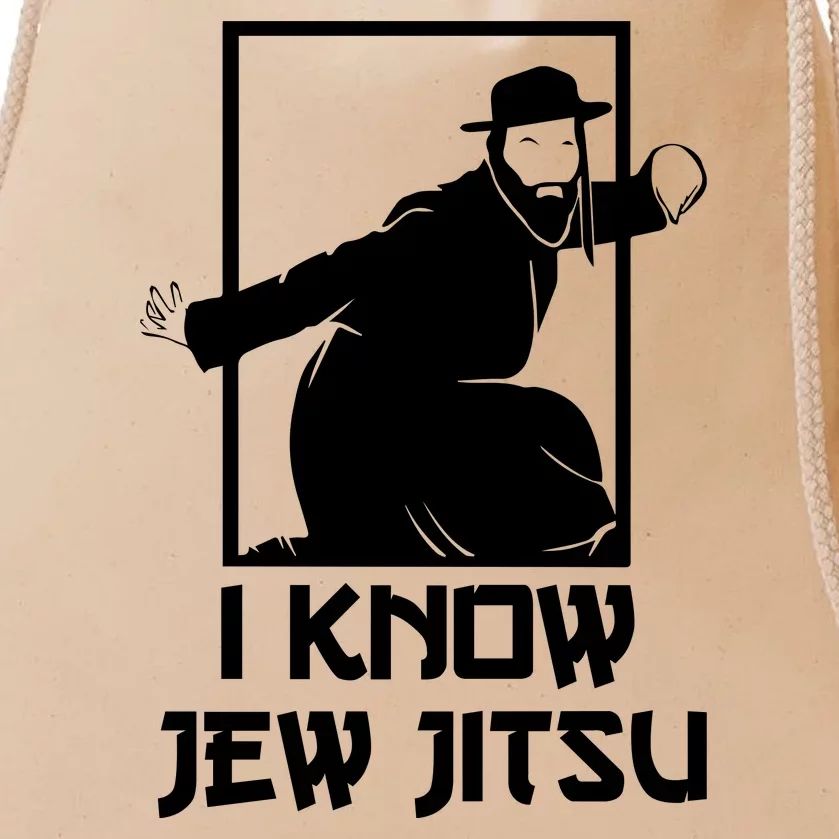 I Know Jew Jitsu | Funny Jiu Jitsu Drawstring Bag