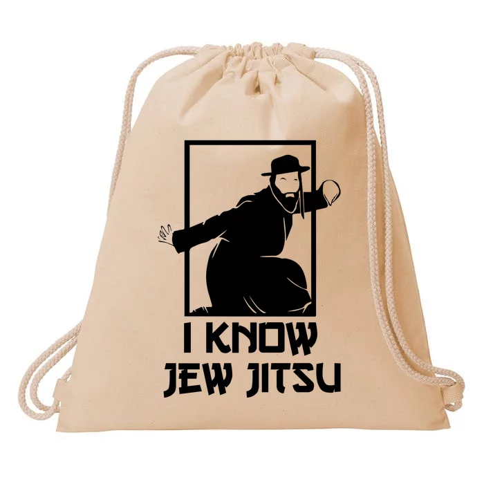 I Know Jew Jitsu | Funny Jiu Jitsu Drawstring Bag