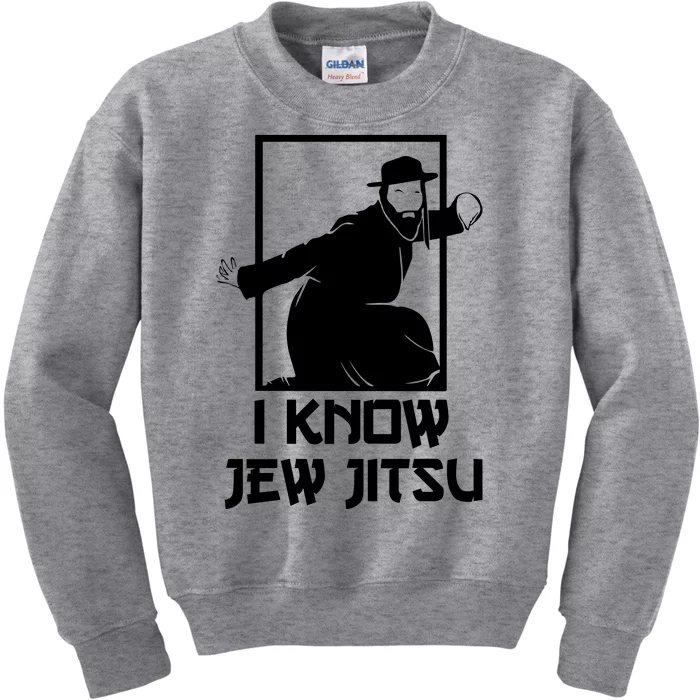 I Know Jew Jitsu | Funny Jiu Jitsu Kids Sweatshirt