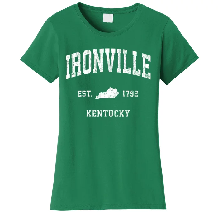 Ironville Kentucky Ky Vintage Athletic Women's T-Shirt