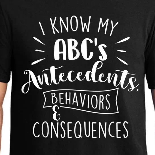 I Know My ABC's Behavior Analyst Therapist Psychologist Pajama Set