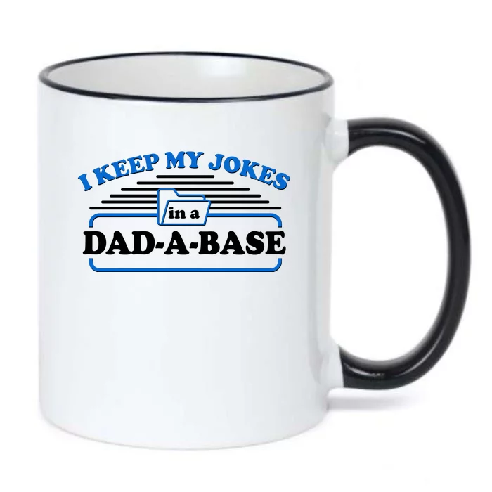 I Keep My Jokes In A DadABase Black Color Changing Mug