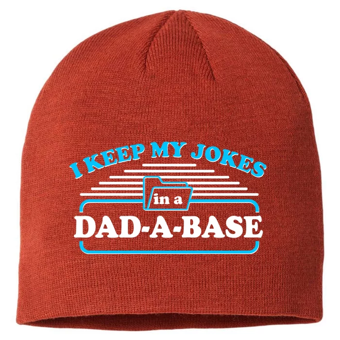 I Keep My Jokes In A DadABase 8 1/2in Sustainable Knit Beanie