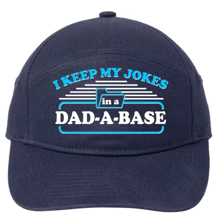 I Keep My Jokes In A DadABase 7-Panel Snapback Hat