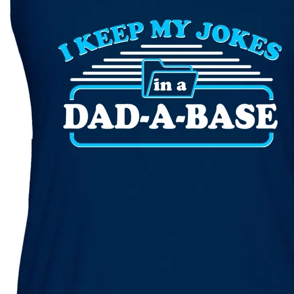 I Keep My Jokes In A DadABase Ladies Essential Flowy Tank