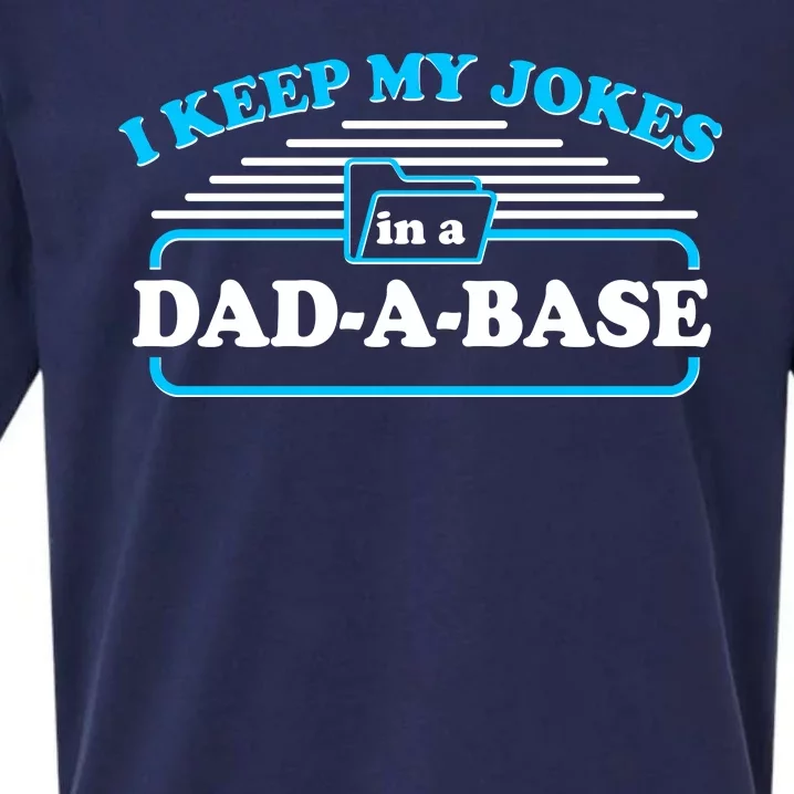 I Keep My Jokes In A DadABase Sueded Cloud Jersey T-Shirt