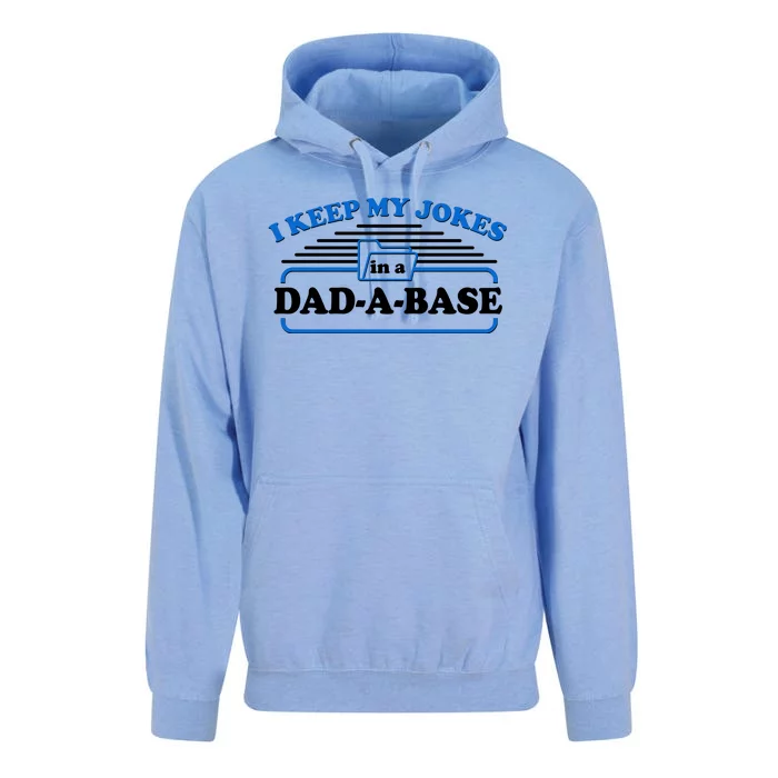 I Keep My Jokes In A DadABase Unisex Surf Hoodie