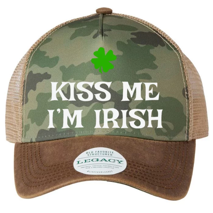 Irish Kiss Me Im Irish St Patricks Day Legacy Tie Dye Trucker Hat