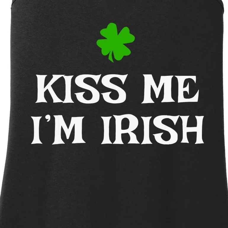 Irish Kiss Me Im Irish St Patricks Day Ladies Essential Tank