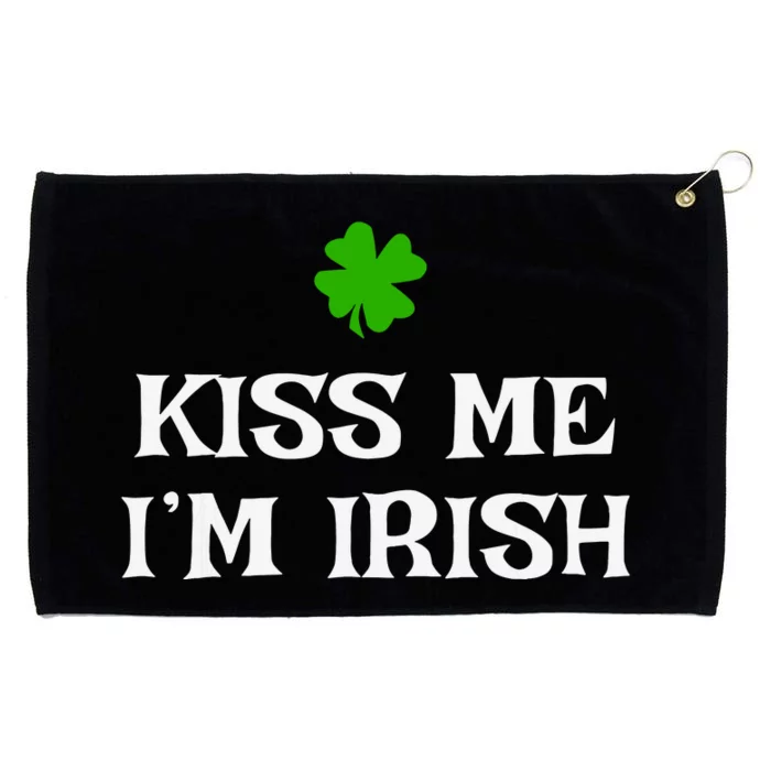 Irish Kiss Me Im Irish St Patricks Day Grommeted Golf Towel