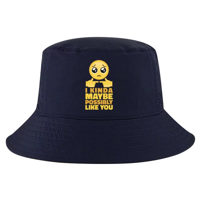 I Kind Maybe Possibly Like You Emoji Cool Comfort Performance Bucket Hat