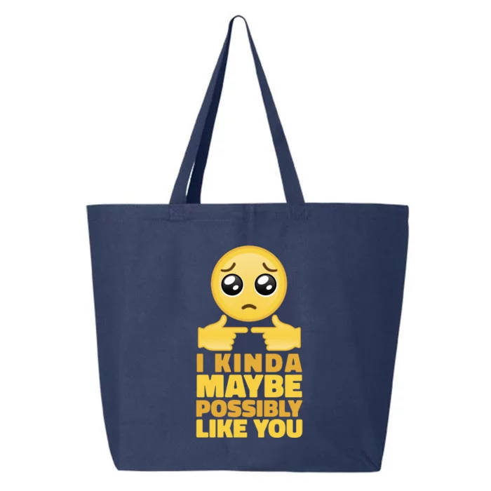 I Kind Maybe Possibly Like You Emoji 25L Jumbo Tote