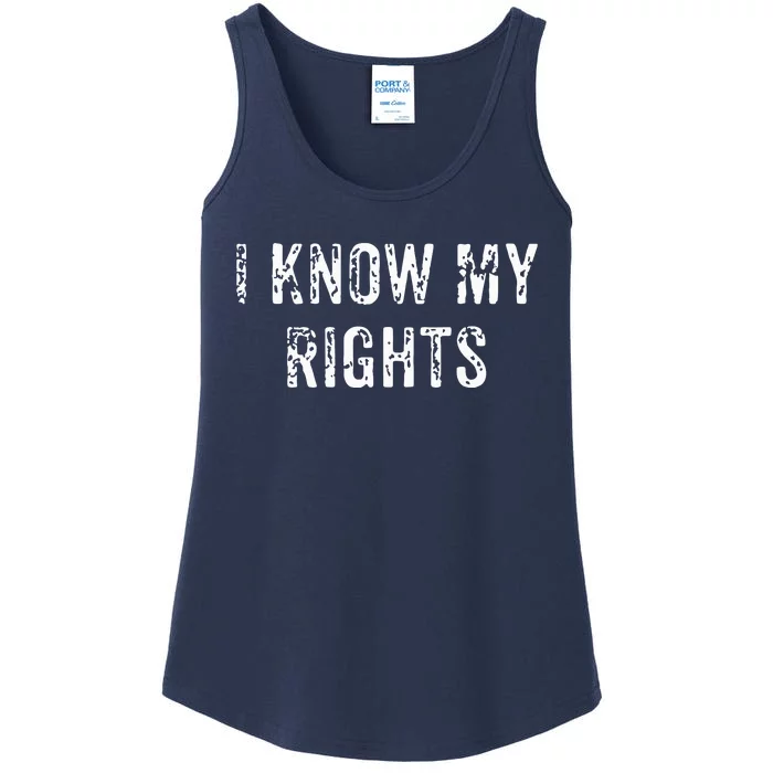 I Know My Rights | Civil Justice Protest Tee Ladies Essential Tank