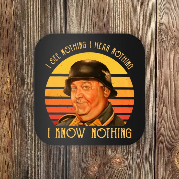 I Know Nothing I See Nothing I Hear Nothing Coaster