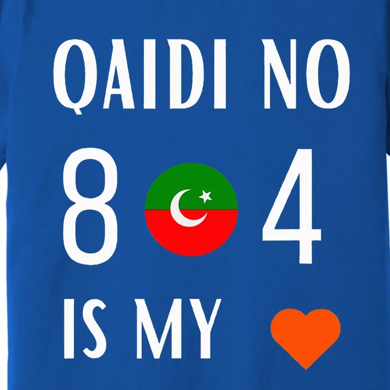 Imran Khan Number Qaidi No 804 Is Our Love Pti Supporter Premium T-Shirt