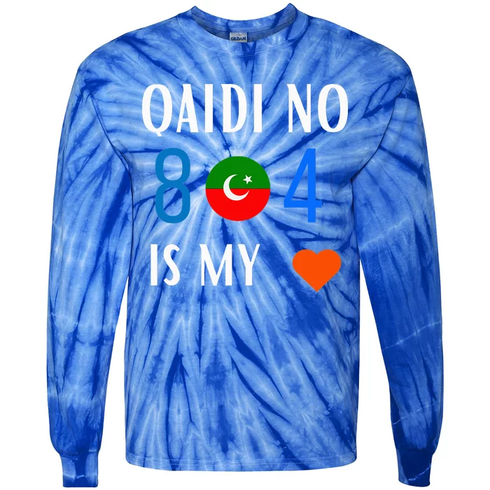 Imran Khan Number Qaidi No 804 Is Our Love Pti Supporter Tie-Dye Long Sleeve Shirt