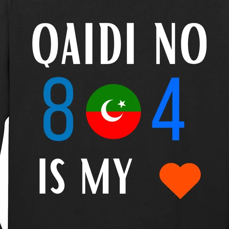 Imran Khan Number Qaidi No 804 Is Our Love Pti Supporter Tall Long Sleeve T-Shirt