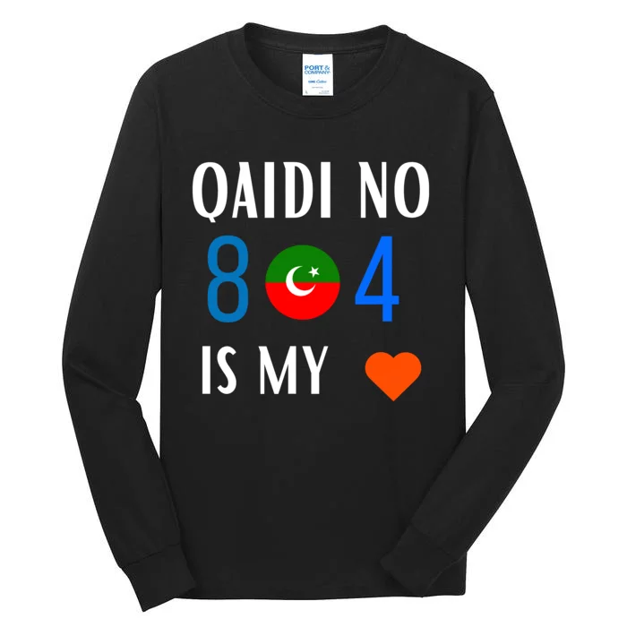 Imran Khan Number Qaidi No 804 Is Our Love Pti Supporter Tall Long Sleeve T-Shirt