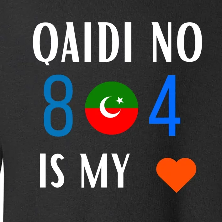 Imran Khan Number Qaidi No 804 Is Our Love Pti Supporter Toddler Sweatshirt