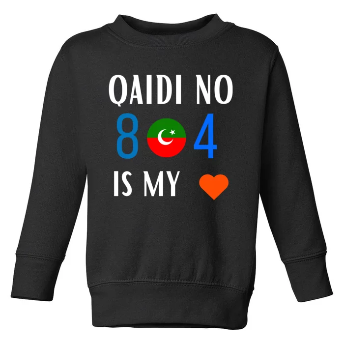 Imran Khan Number Qaidi No 804 Is Our Love Pti Supporter Toddler Sweatshirt