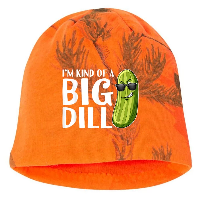 I'm Kind Of A Big Dill Funny Pickle Kati - Camo Knit Beanie