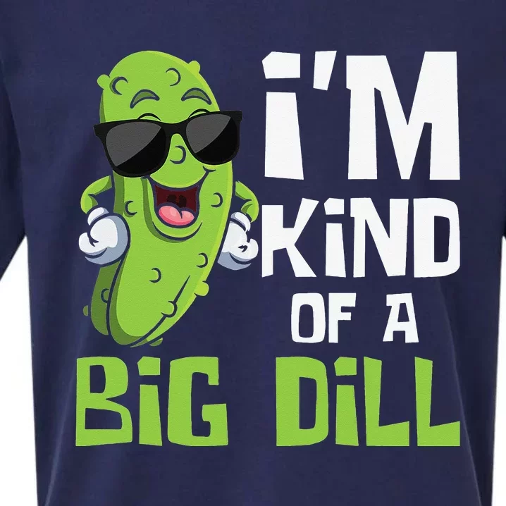 I'm Kind Of A Big Dill Pickle Cucumber Vegetable Vegan Sueded Cloud Jersey T-Shirt