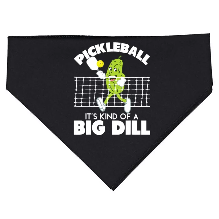 It's Kind Of A Big Dill Funny Pickleball Paddleball USA-Made Doggie Bandana