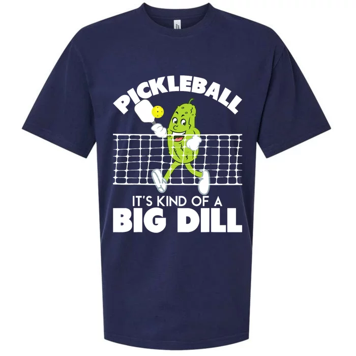 It's Kind Of A Big Dill Funny Pickleball Paddleball Sueded Cloud Jersey T-Shirt