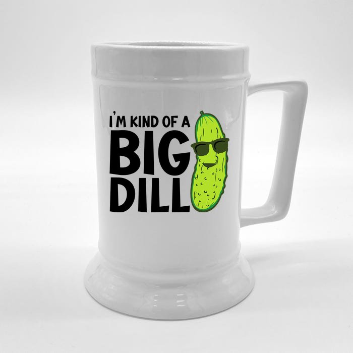 IM Kind Of A Big Dill Funny Pickle Front & Back Beer Stein