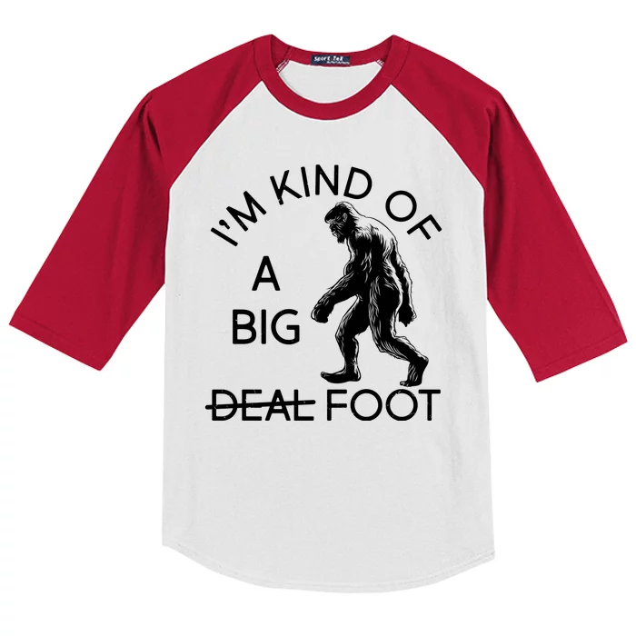 I'm Kind Of A Big Deal Big Foot Kids Colorblock Raglan Jersey