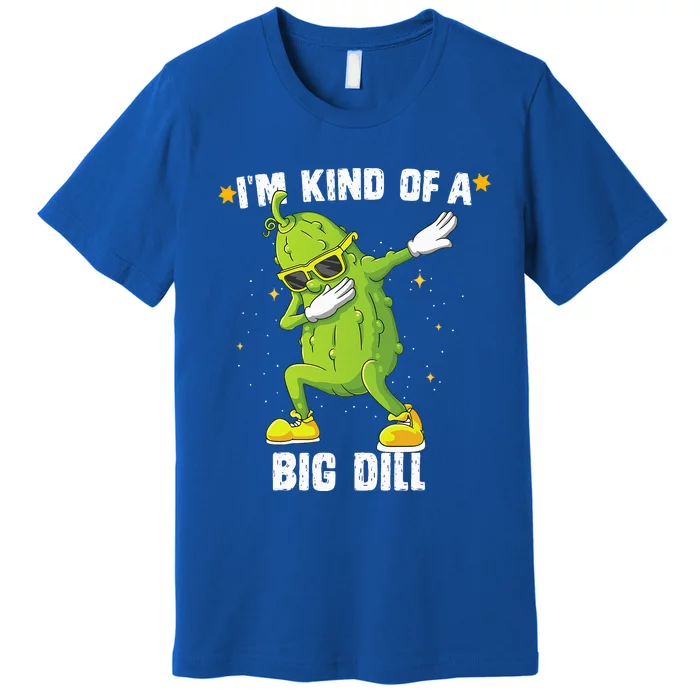 Im Kind Of Big Dill Pickle Dabbing Halloween Cucumber Premium T-Shirt