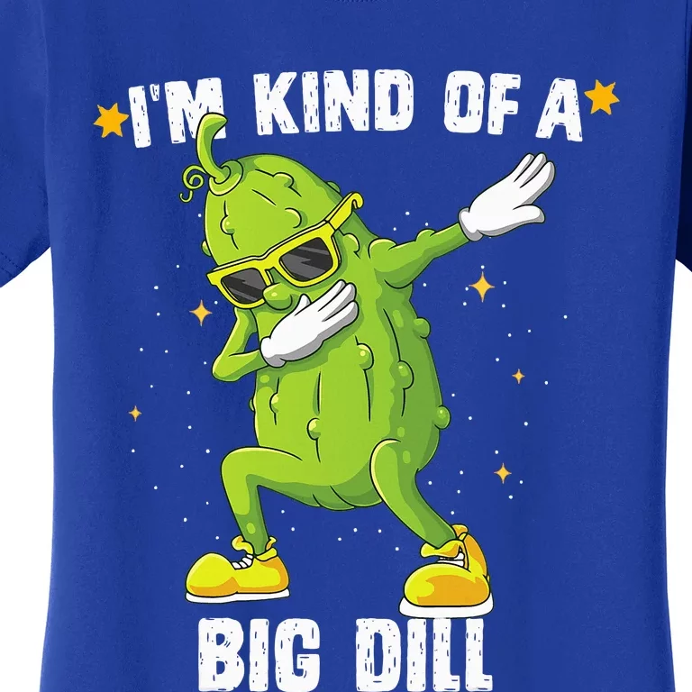 Im Kind Of Big Dill Pickle Dabbing Halloween Cucumber Women's T-Shirt