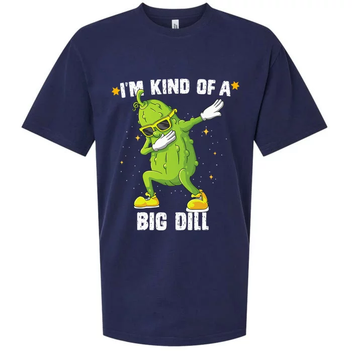 Im Kind Of Big Dill Pickle Dabbing Halloween Cucumber Sueded Cloud Jersey T-Shirt